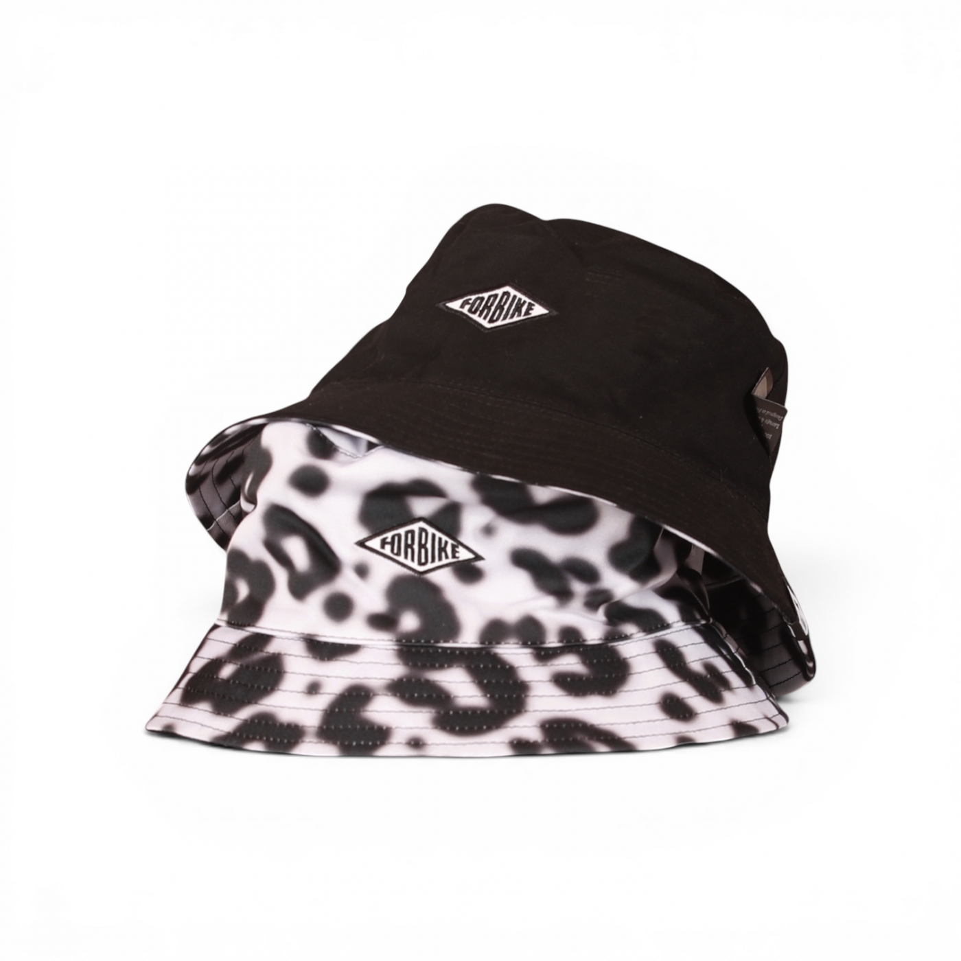 Hat Blurry Leopard Reversible