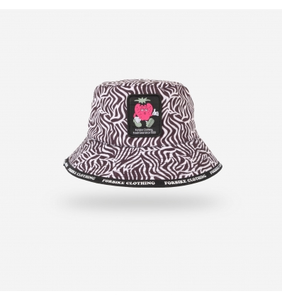 HatReversible trippy zebra