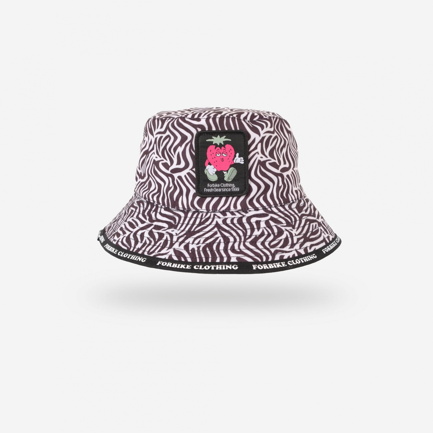 HatReversible trippy zebra